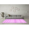 thumbnail image 3 of Ahgly Company Indoor Round Abstract Pink Contemporary Area Rugs, 6' Round, 3 of 4