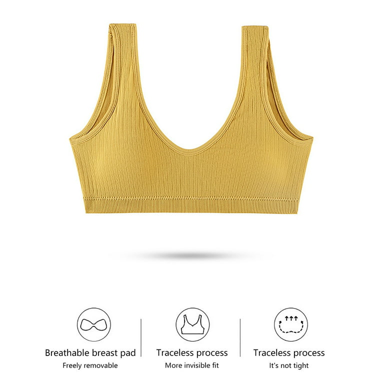 Noarlalf bras for women Women's 2 Piece Seamless Lingerie Halter No Padding  Bra And Set lingerie for women