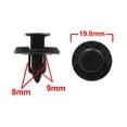 thumbnail image 2 of 20pcs 8mm Hole Car Door Panel Fender Liner Push Pin Plastic Rivets Fastener, 2 of 2