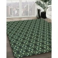 thumbnail image 2 of Ahgly Company Indoor Round Patterned Charcoal Black Area Rugs, 6' Round, 2 of 6