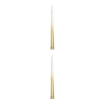 Masteelf 2pcs Taper Led Flameless Candles With Remote Candle Stands Timer Dimmer Candles Sticks With Flickering Light Plastic Candles For Halloween Christmas Decoration
