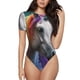 thumbnail image 1 of Fotbe Colorful Haired White Horse Body de Mujer con Cuello Redondo y Mangas Cortas, Sin Mangas Ajustado, Suave, Cómodo y Básico-X-Large, 1 of 7