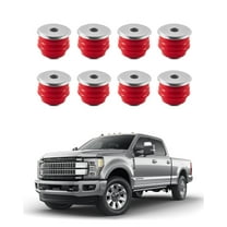 VEVOR Body Mount Bushing Kit, Compatible with 2008-2016 F250 F350 Super Duty, 60 PCS Polyurethane Body Mount Kit, Quick Replacement, Durable Components for Improving Bumpy Driving Performance,Red