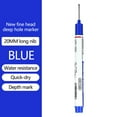 thumbnail image 3 of Hiroekza Blue Ink Deep Hole Long Tip Marker 1Pcs Multi-Color Waterproof Fast Drying Oil-Based Long-Head Design for Metal Wood Glass Tile Marking - DIY, Construction, Woodworking 10ml, 3 of 5
