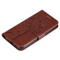 thumbnail image 5 of Designed for Samsung Galaxy S25 Case Wallet for Women, Flip Folio Cover with Embossed PU Leather Kickstand Credit Card Holder Magnetic Wrist Strap Protective Case for S25, Brown, 5 of 6