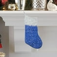 thumbnail image 5 of Large Christmas Stocking for Fireplace Decorations, Non-Woven Holiday Hanging Ornament with Spacious Interior for Candy, Gifts, and Snacks, 5 of 5