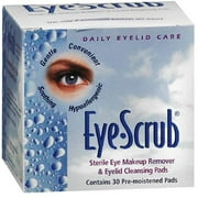Eye Scrub Sterile Eye Makeup Remover & Eyelid Cleansing Pads 30 ea