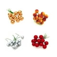 thumbnail image 3 of 48PCS Small Artificial Fruit Berries with Stem Fake Flowers Cherry Stamens DIY Craft Accessory, 3 of 9