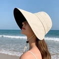 thumbnail image 5 of CSStudio UPF 50+ Wide Brim Sun Hat, Packable Lightweight Outdoor Bucket Hat with Chin Strap, Adjustable UV Protection Hat for Gardening Hiking Beach, Unisex, 5 of 6
