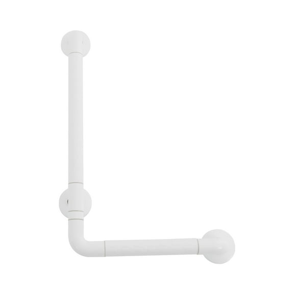 Dwellnix L shaped Bathroom Safety Bar Stainless Steel Handicap Grab Bar Rail 440 Load