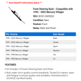 thumbnail image 2 of Front Steering Rack - Compatible with 1993 - 2002 Mercury Villager 1994 1995 1996 1997 1998 1999 2000 2001, 2 of 2