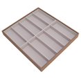 thumbnail image 4 of Bandeja De Soporte Para Gafas De Sol, Caja De Almacenamiento De Gafas De Sol De Grano De Madera De PU Bandeja De Exhibición De Gafas De Sol Ligeras Para Tienda De Gafas, 4 of 7