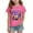 🔥 Hot Pink_New, variant on Kids Printed Short Sleeve T-Shirt Fashion Loose Fit Round Neck Soft Breathable Polyester Casual Cute Top for Boys Girls Daily Wear Play Party Multiple Sizes Best Value Finds & Budget-Friendly Offers