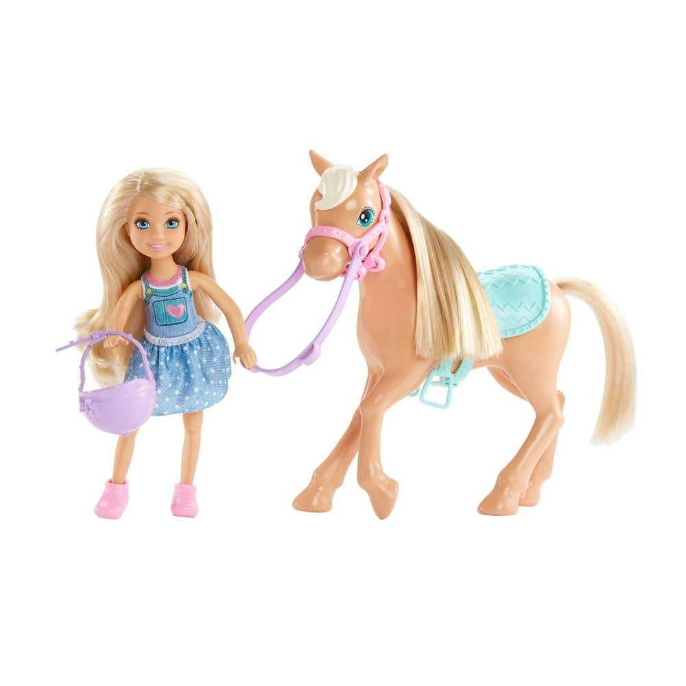 Barbie Club Chelsea Doll with Pony & Accessories Playset - Walmart.com - Walmart.com