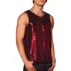thumbnail image 4 of CAMISAS PARA HOMBRES INSPIRE CHIC Lentejuelas Cuello Redondo Sin Mangas Top Metálico XL Rojo, 4 of 6
