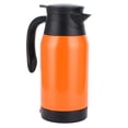thumbnail image 3 of Orange Car Electric Kettle Temperature Display Car Boiling Cup Travel Pot Heating Cup DC 12V, 3 of 8