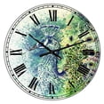 thumbnail image 1 of DesignArt Peacock Bliss Large Wall Clock, 1 of 2