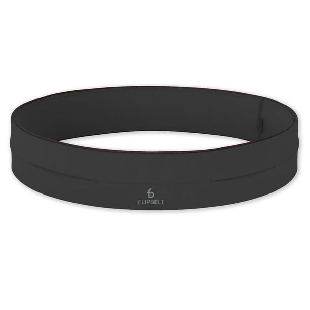 Cinturón Clásico FlipBelt Carbono XXL para Correr y Llevar Teléfono y Accesorios para Mujer y Hombre