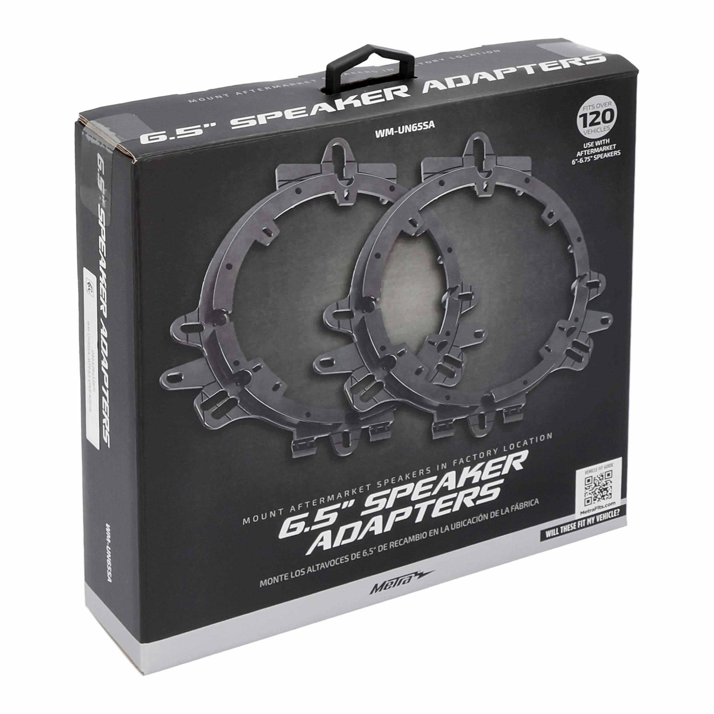 New Metra WM-UN65SA Universal 6.5" Aftermarket Speaker Adapters in Black