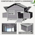 MEDHEHOO Ultimate Chicken Coop Spacious 85" Metal Frame Chicken House