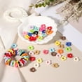 thumbnail image 4 of 30 Pcs Wavy Spacers for Beaded Pens, Acrylic Flower Beads Colorful Wave Spacer Focal Bead for DIY Jewelry, Sky Blue, 4 of 7