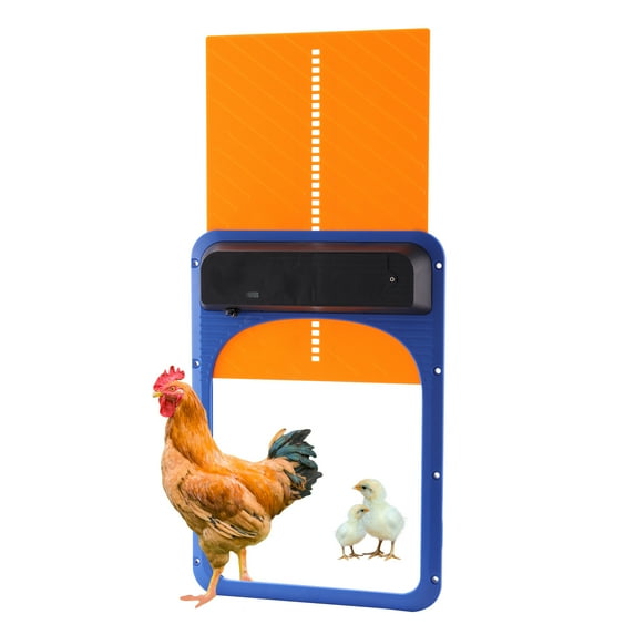 Chicken Coop Door Opener with Light Sensor Open/Close, Multi-Modes Auto Chicken Coup Door Solar Powered