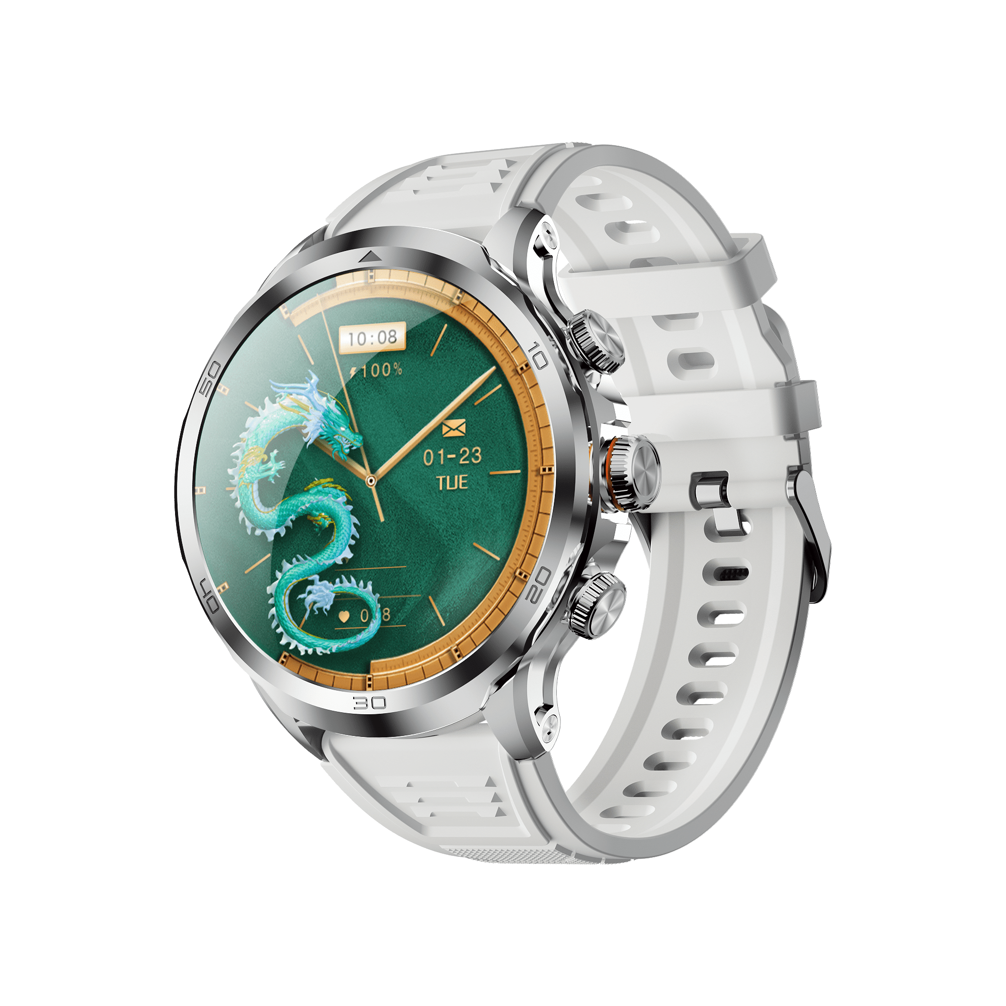 E EYAFA Android Smart Watch with SIM Slot, 3GB RAM, 32GB ROM, 1.95-Inch AMOLED Screen for Men & Women