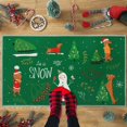 thumbnail image 4 of Christmas Decorative Doormat 17x29 Snowman and Dogs Welcome Mat Indoor Floor Mat Xmas Holiday Christmas Tree Doormat for Entrance Entryway Kitchen, Green, 17" x 29", 4 of 6