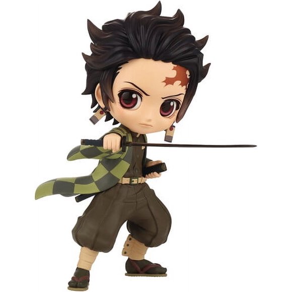 BanPresto - Demon Slayer - Q Posket - Tanjiro Kamado III Version B Statue [Objets de Collection] Figurine, Objet de Collection