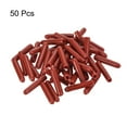 thumbnail image 2 of Ofertas Únicas 50 Pcs Tapones de goma redondos 0.07 pulgadas Cubierta de vinilo rojo burdeos Protectores de rosca para patas de metal, 2 of 4