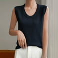 thumbnail image 5 of Plebaso Ribbed Tank Tops for Women Crew Neck Sleeveless Knit Shirts Solid Color Loose Summer Casual Tops, 5 of 5