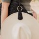 thumbnail image 5 of Presilla Para Sombrero Mochila de PU con clip para sombrero, soporte ligero para sombrero para viajes al aire libre (StyleA Black) Likrtyny Para Estrenar, 5 of 7