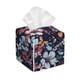 thumbnail image 1 of Fotbe Flowers ad Butterflies Porta Pañuelos Decorativo de Cuero, Caja Cuadrada Moderna para Pañuelos Faciales, Organizador y Dispensador 5x5x5'', 1 of 7