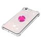thumbnail image 4 of Funda para iPhone SE 2022/2020 con Brillo Líquido Flotante, Purpurina, Parachoques y Anillo Giratorio Soporte, 4 of 5