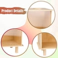 thumbnail image 4 of Almencla Hamster Digging Box Wooden Hideout for Dwarf Hamsters Lemmings Small Animals Large, 4 of 8