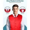 thumbnail image 2 of S.H. Churchill & Co. Men's 4 Piece Vest Set, with Bow Tie, Neck Tie, and Pocket Square, 2 of 7