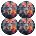 thumbnail image 2 of Round Placemats Plate Mats 15 Inch Non-Slip Heat Resistant Washable PVC Set Table Decoration for Kitchen Dining Lion's Head, 2 of 5