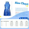 thumbnail image 7 of Rswnyirn Kids Girls Sleeveless Short Jumpsuit Sequins Pageant Romper Halter Neck Formal Suit Dance Royal Blue 10, 7 of 7
