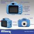 thumbnail image 5 of Ultimaxx Essential Kid’s Digital Camera Bundle (Blue) - Includes: 32GB microSD Card, High-Speed Memory Card Reader & More (6pc Bundle), 5 of 7
