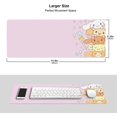 thumbnail image 6 of Kawaii Large Pink Mouse Pads with Design Novelty Anime Keyboard Pad Non-Slip Extended Full Desk Cute Keyboard Mat Waterproof XXL Gaming Mousepad for Girl Gift Notebook Office Pad Computer 15.7x31.5In, 6 of 6