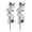 Y5-B-2 pcs, variant on Solar Powered Halloween Ghost Garden Stake Lights 3 Glowing Metal Ghost Ornaments Waterproof LED Yard Decor for Lawn Pathway Patio Front Entry Porch