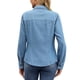 thumbnail image 3 of Camisa de mezclilla para mujer INSPIRE CHIC de manga larga, atuendos de primavera, camisa de botones vaquera, top XL azul, 3 of 6