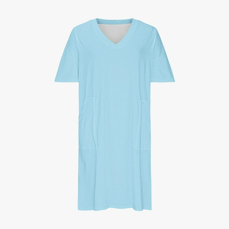 blue oversized t shirt dress Bleusalt The Oversized T Dress | Unbleached