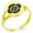 Gold, variant on Stainless Steel Ikeda Samurai Crest Minimalist Oval Top Polished Statement Signet Ring