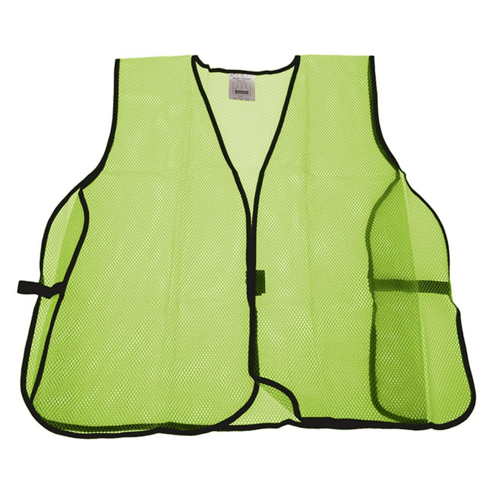 Universal Lime Green High Visibility Mesh Safety Vest Unisex One Size