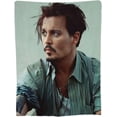 thumbnail image 2 of Johnny Depp Blanket Bedding Fleece Blanket Soft Throw Blankets Lightweight Anti-Static Blanket - 3 Sizes, 2 of 5
