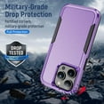 thumbnail image 4 of Entronix Heavy Duty Case designed for Apple iPhone 16 Pro, Protection Shockproof Dropproof Dustproof Anti-Scratch Phone Case Cover for Apple iPhone 16 Pro Heavy Duty Case, Purple, 4 of 6