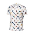 thumbnail image 6 of Wukai Various Rooster Print Men's Short-Sleeved Mesh T-Shirt,Quick-Dry Short Sleeve Workout T-Shirt-X-Large, 6 of 8