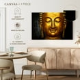 thumbnail image 5 of Elephant Stock Large Buddha Face Wall Art - Horizontal Canvas Wall Art - Living Room Wall Decor - Photography Religion And Spirituality Canvas - Black And Gray Decor - 12" x 8", 5 of 8
