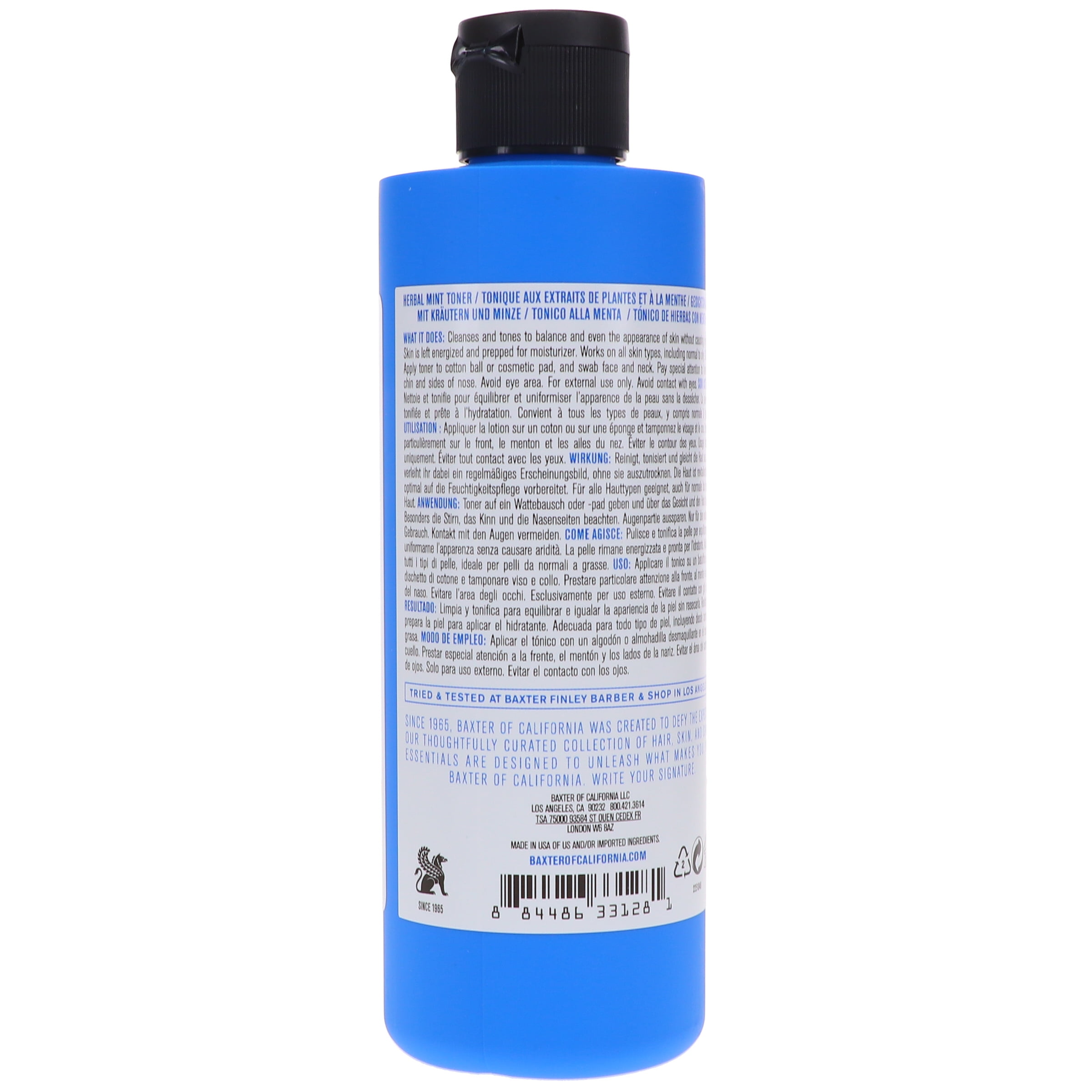 Baxter of California Herbal Mint Toner 8 oz